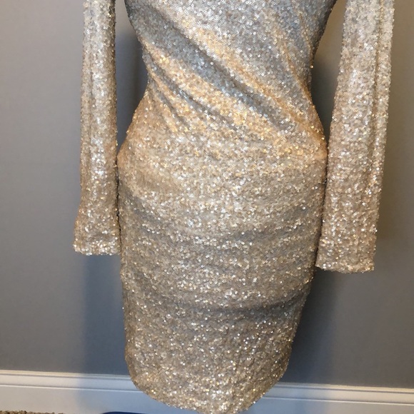 Badgley Mischka Alexis Ombré Sequin Dress - Picture 4 of 5